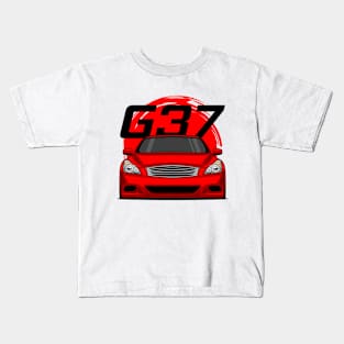 Front Red G37 JDM Kids T-Shirt